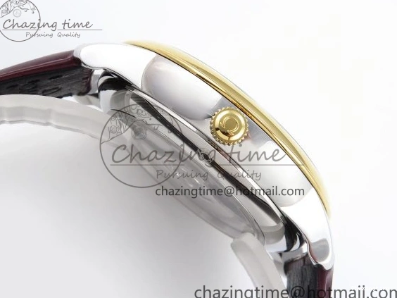 0415 De Ville Date YG MKF 1:1 Best Edition Brown Dial Roman Marker on Brown Leather Strap A OdorResistant 7751